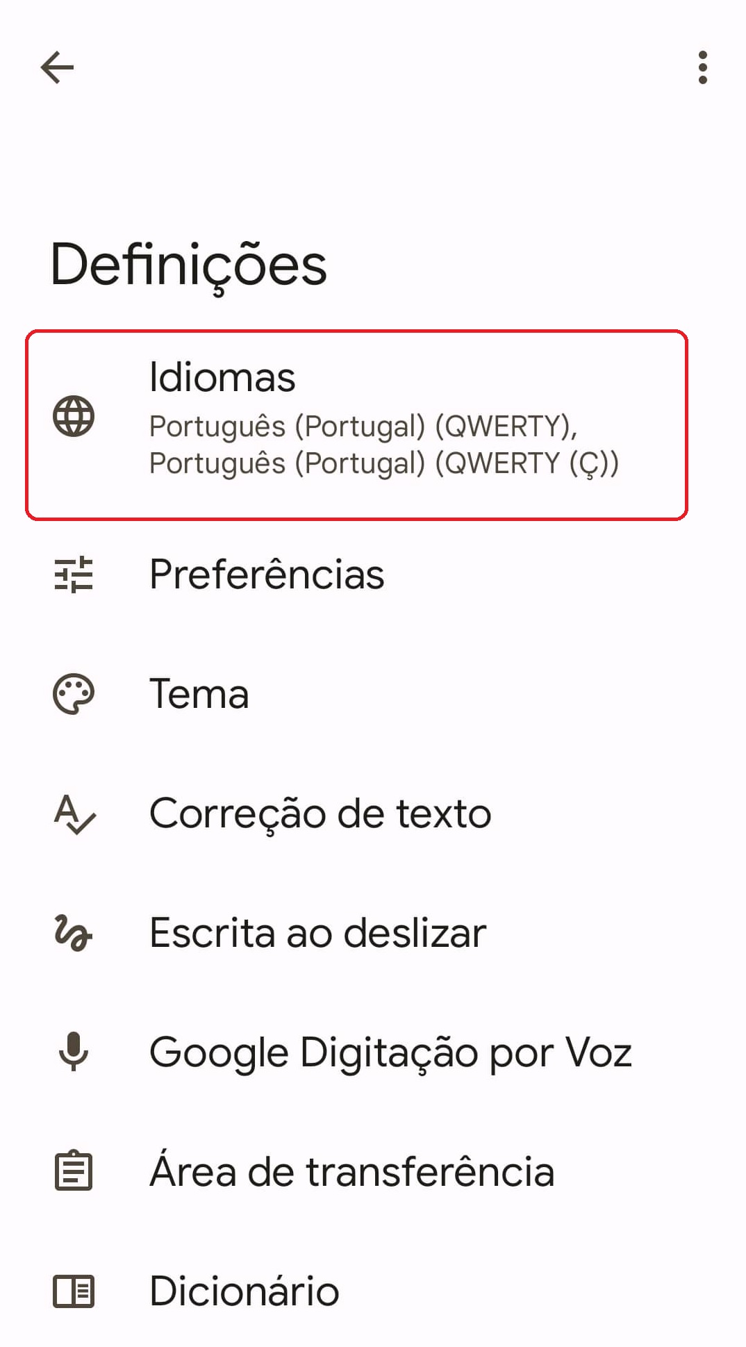 idiomas